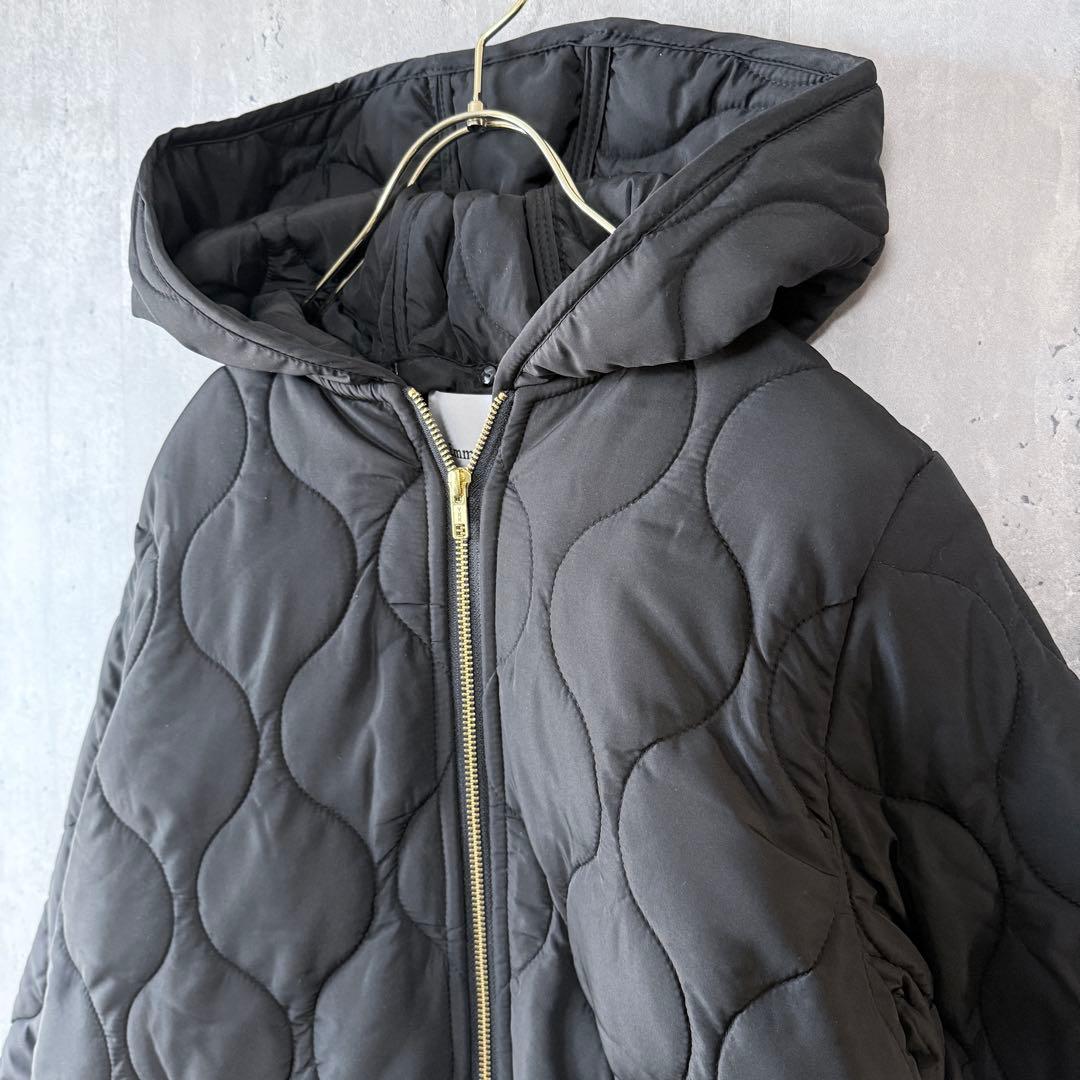 エマテイラー　キルティングフードコート 美シルエット3wayブラック 36 新品