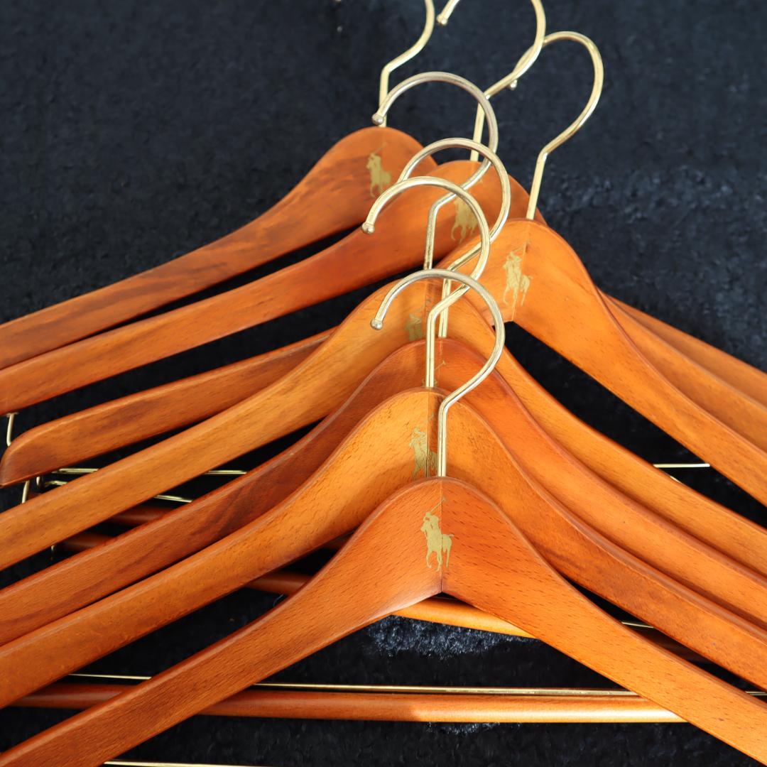 ポロラルフローレン 木製ハンガー　7本セット