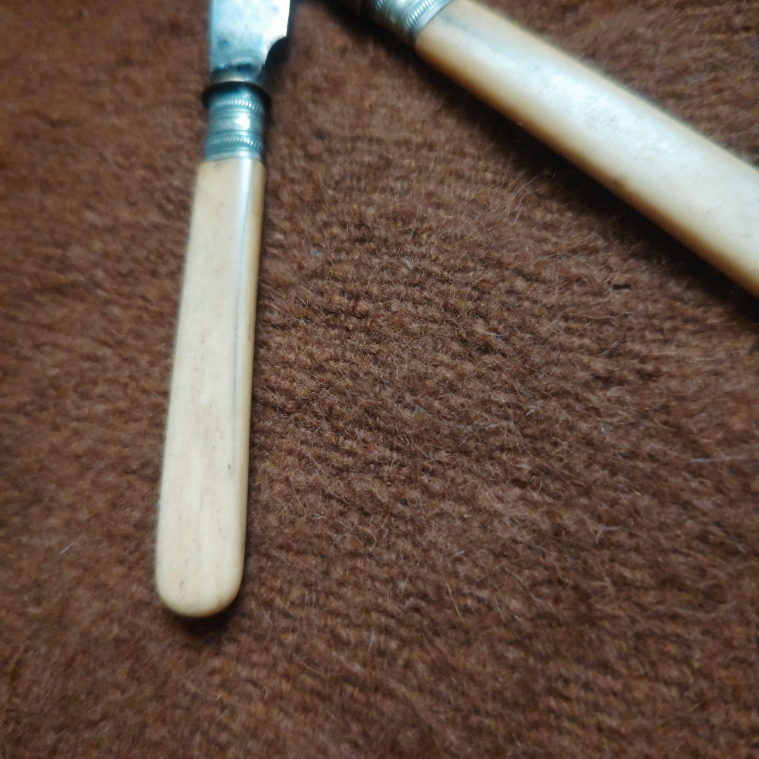 魚模様のナイフ　イギリス　アンティーク