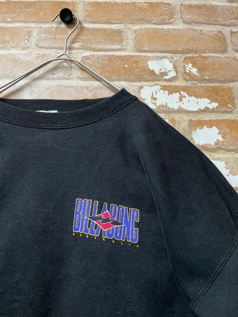 90s BILLABONG ビラボン　スウェット　バックプリント　黒　y2k