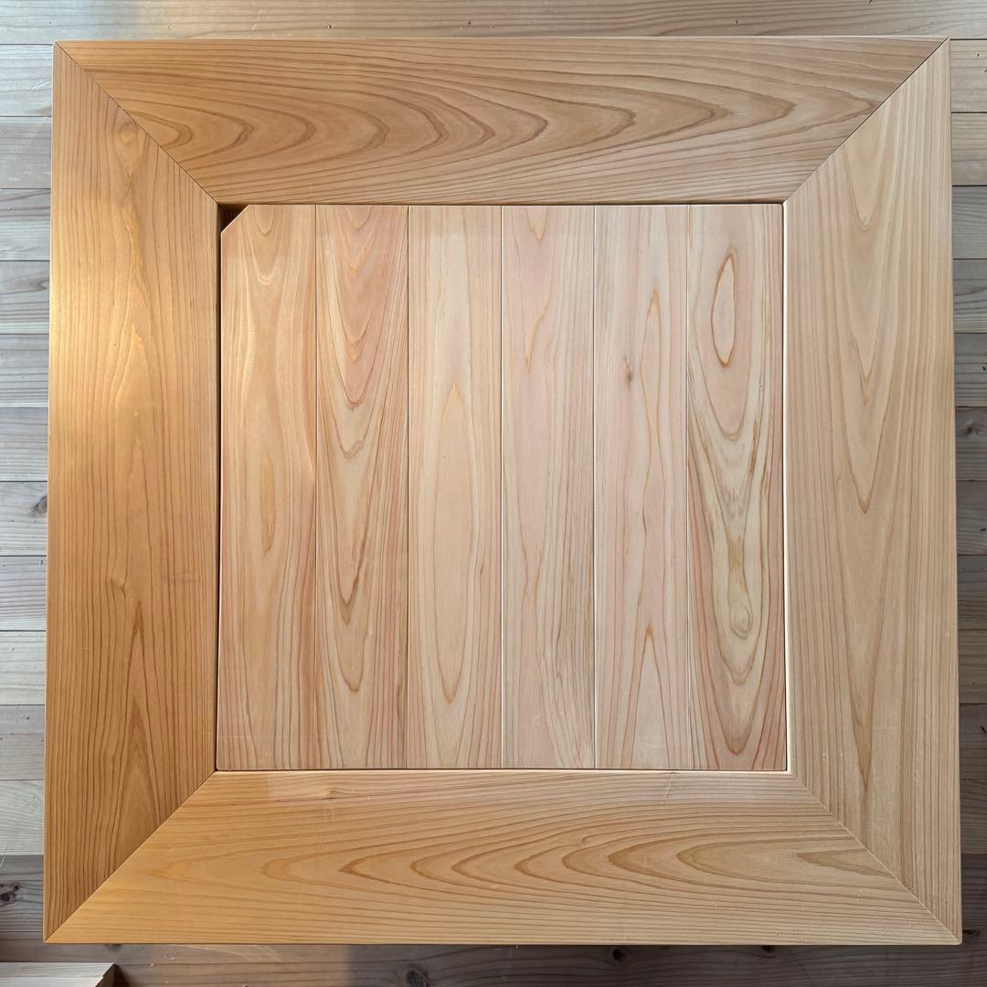 総檜 テーブル火鉢 手作り 蓋付き