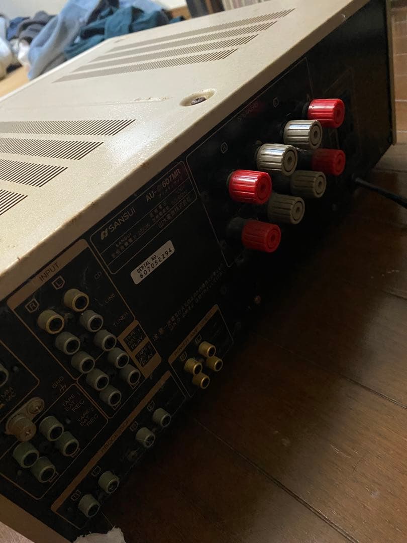 SANSUI アンプ　AU-α607MR ジャンク扱　サンスイ　通電再生確認済み