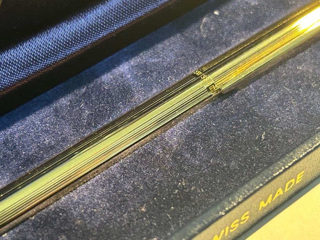 (美品)CARAND’ACHE:カランダッシュゴールドボールペン