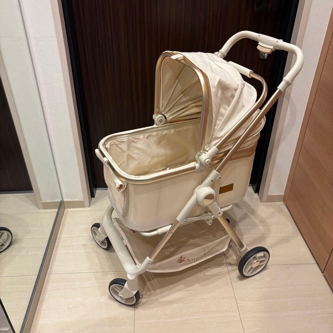 Angelpet ペットカート 分離型 軽量 折りたたみ可能 小型犬〜中型犬対応