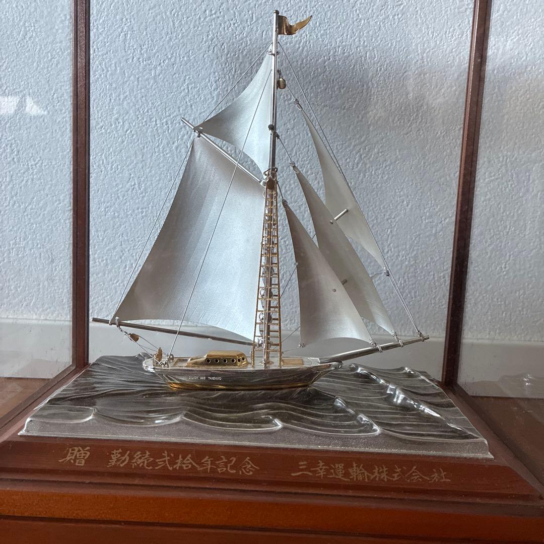 TAKEHIKO 武比古作 SILVER 985銀製ヨット 置物 シルバー製