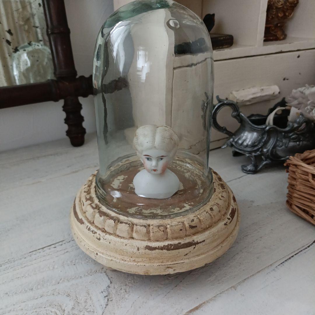 フランスアンティーク ガラスドーム