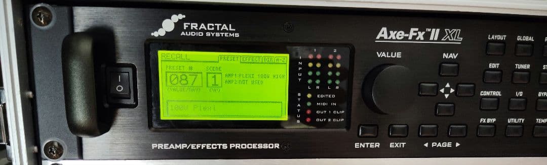 FRACTAL Axe Fx-Ⅱ XL ＆ 3Uラックケース フラクタル