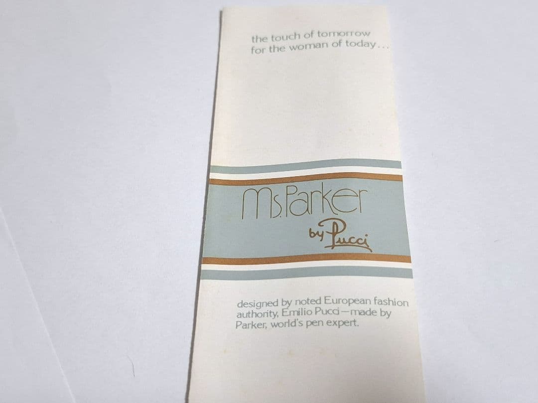 希少　未使用　パーカー　Ms.PARKER　レディース　ローラーボール