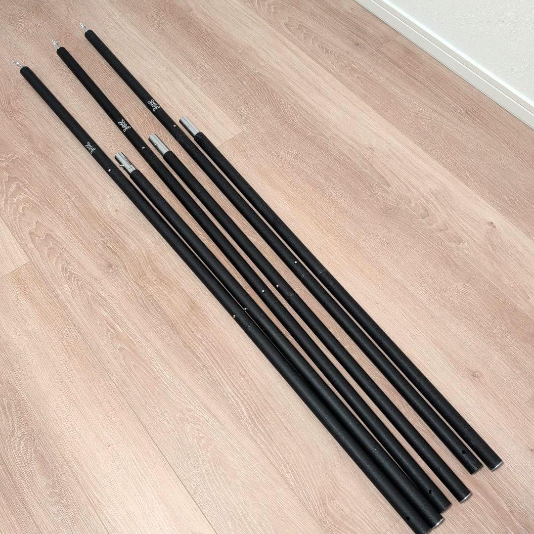 匿名配送 DOD ビッグタープポール 3本セット 収納ケース