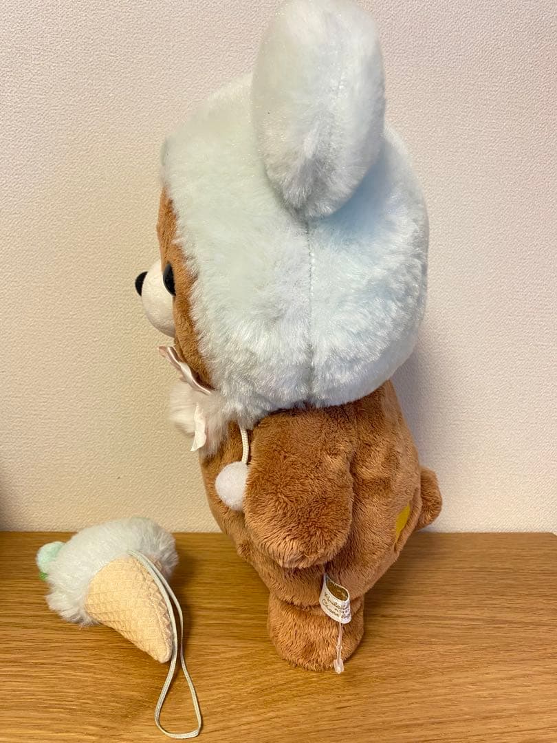 リラックマ　ハッピーアイスクリーム　ぬいぐるみM チャイロイコグマ