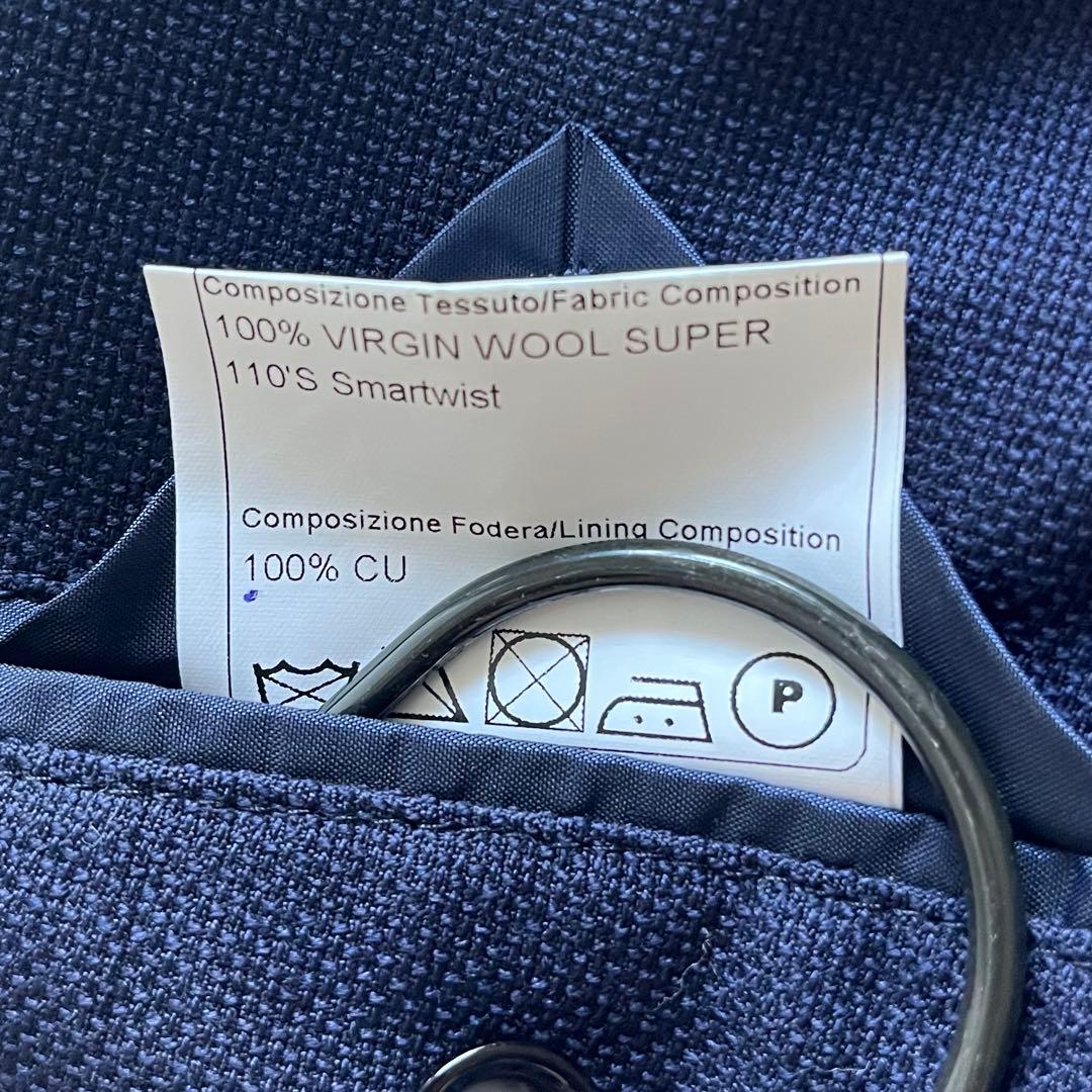 <美品>TAGLIATORE REDA生地 ネイビー ウール ジャケット 44