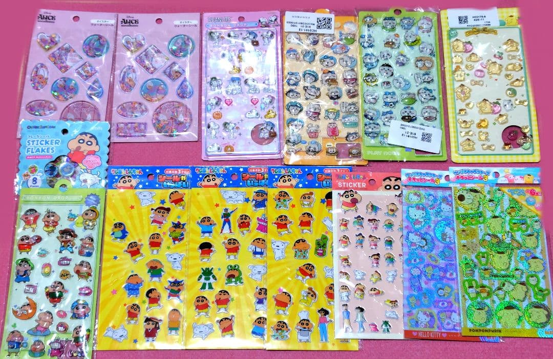 【300枚以上セット】ウォーターシール ボンボンドロップシールスヌーピーサンリオ