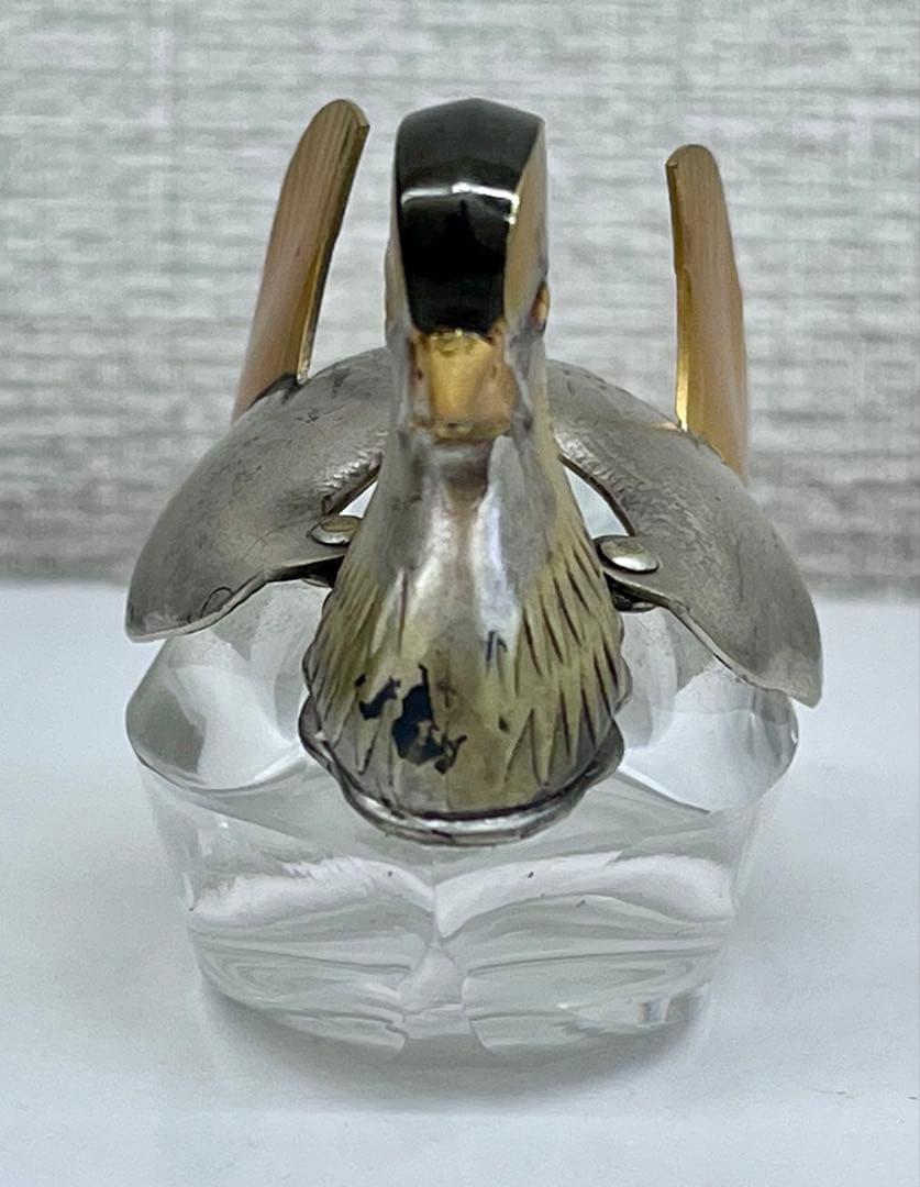 再値下げ！【中古品】銀製 オシドリの置物／専用ケース
