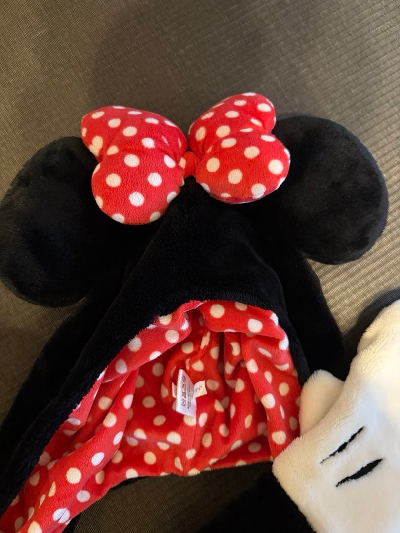 【お得】ミニーファンキャップマフラー、ポップコーンケース　セット