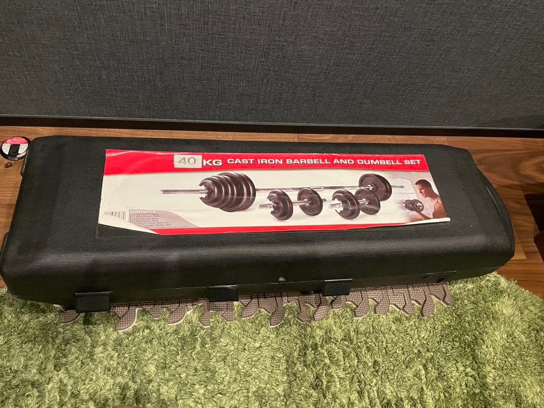 40kg キャストアイアン ダンベルセット 美品 筋トレ