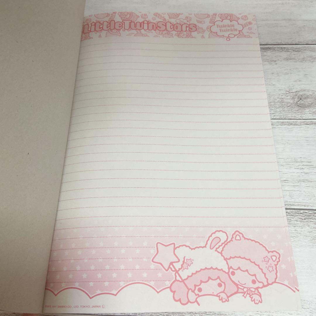 ★新品★キキララ　リトルツインスターズ　メモ帳、ノート、消しゴム　平成レトロ