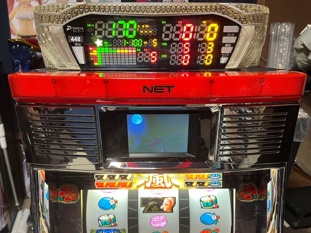 NET 4号機 沖縄サイコー嵐 超美品 オートプレイ可 データカウンター付き