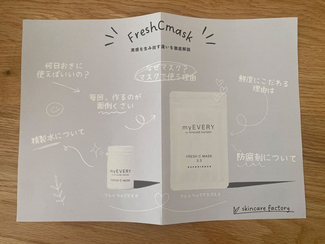 スキンケアファクトリー myEVERY フレッシュCマスク 15個