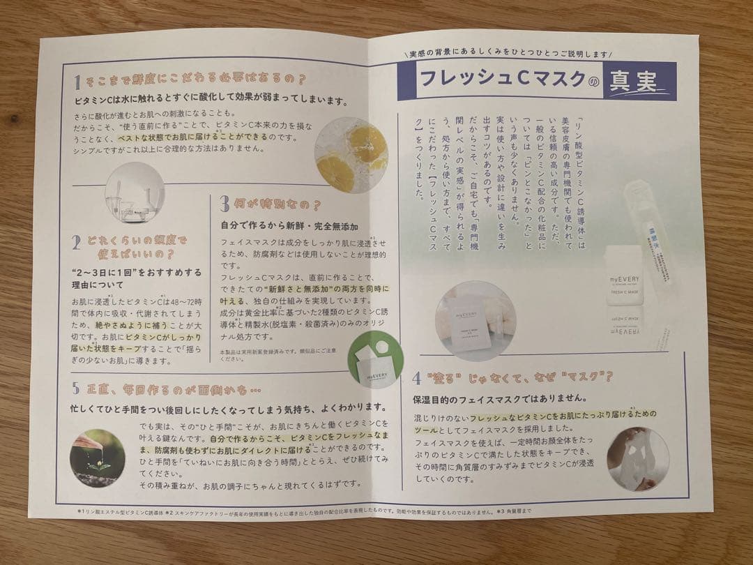 スキンケアファクトリー myEVERY フレッシュCマスク 15個