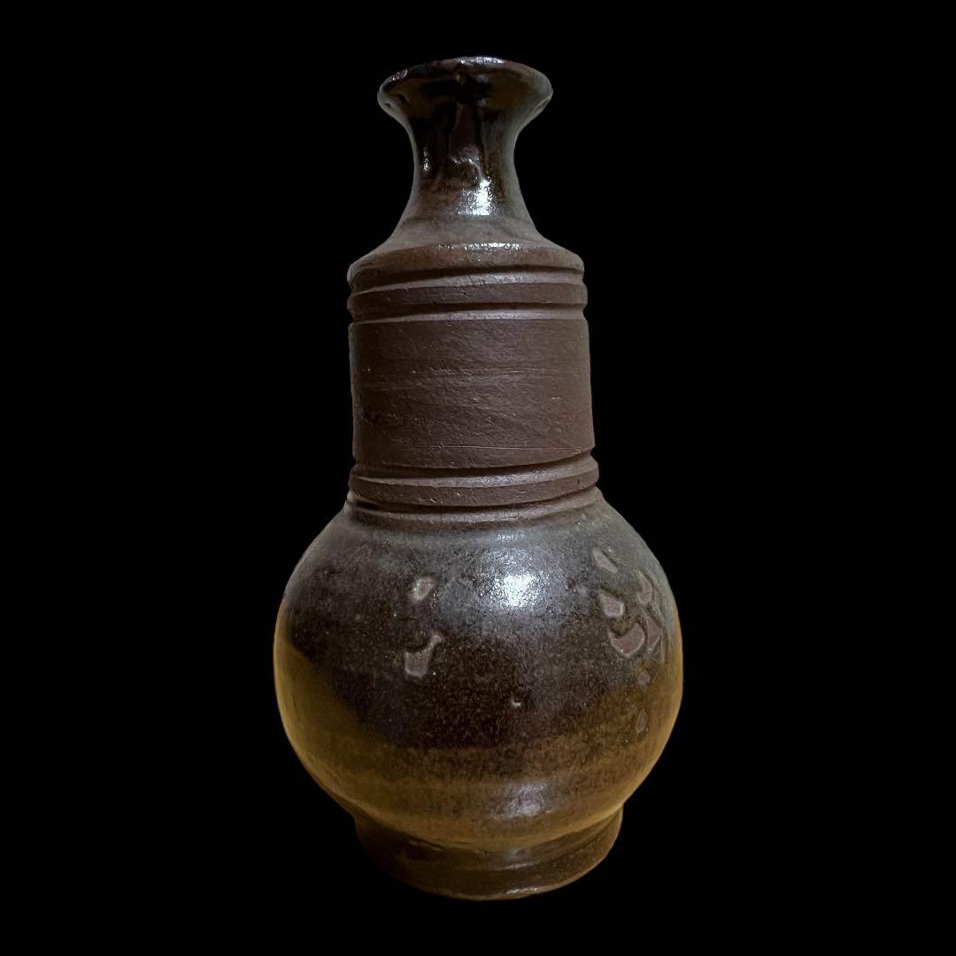 【SALE】《希少&美品》琉球王国時代 壺屋焼 渡名喜瓶 泡盛瓶 酒器 古陶