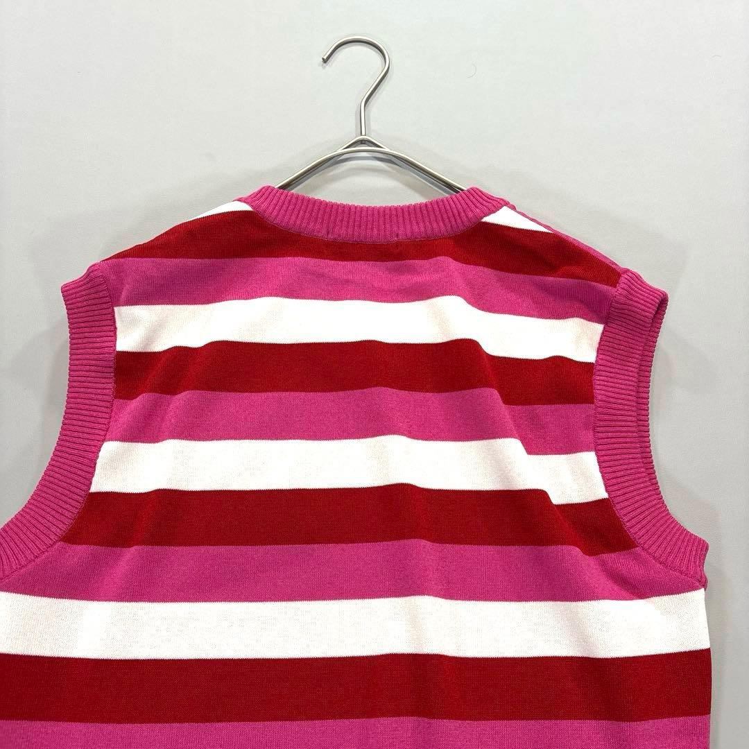 未使用品❗️ ダンスウィズドラゴン　ニットベスト　ピンク系　M〜L サイズ2