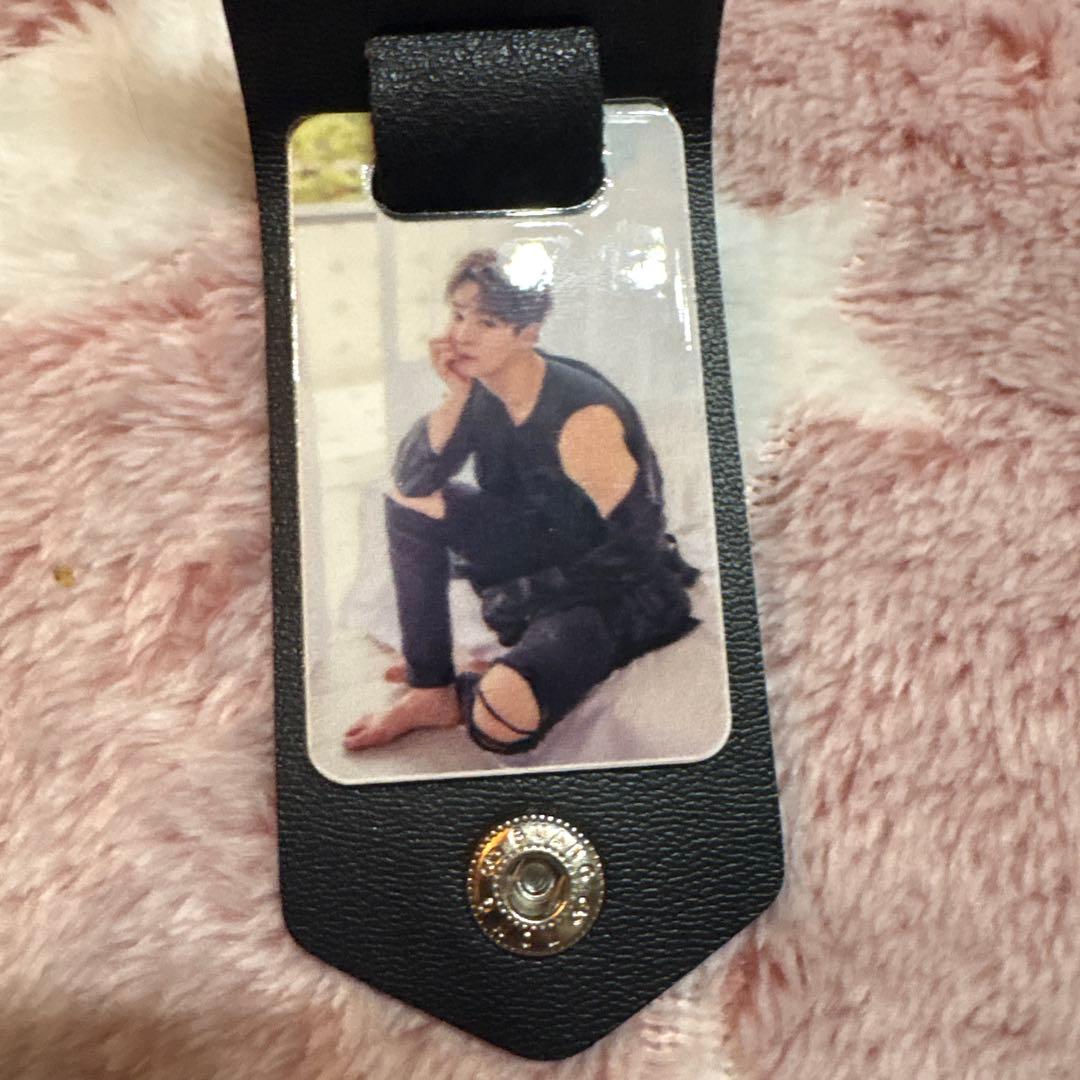 ASTROムンビンPUレザーフォトキーホルダー