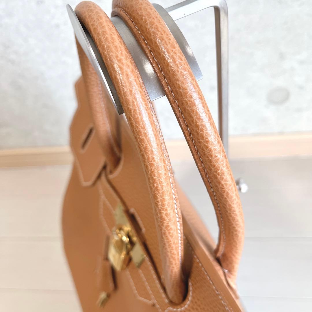 美品　EPONINE エポニーヌ　バック　レザー　カデナ　南京錠　キャメル　A4