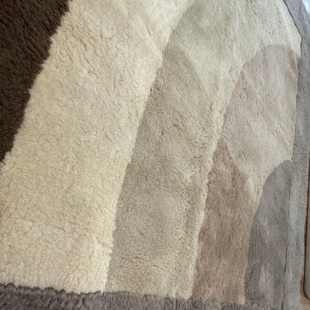 東洋羽毛　ムートンカーペットS 180cm×180cm