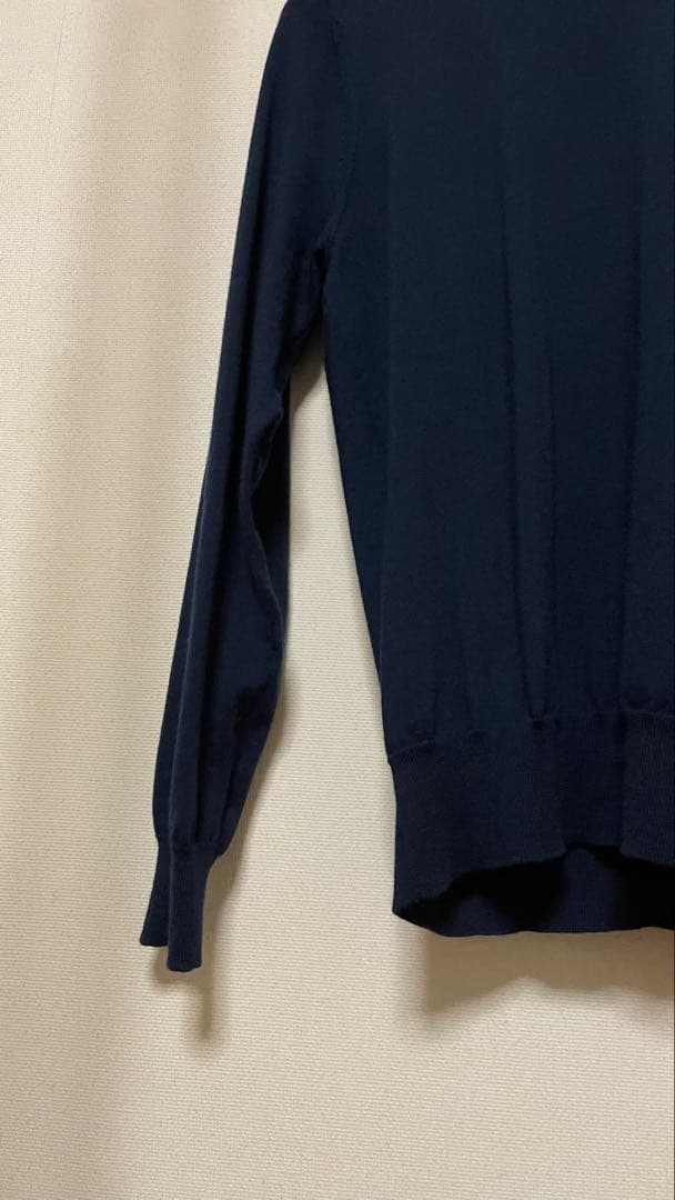 ミ*ー様 Paul Stuart ネイビー モックネックセーター M