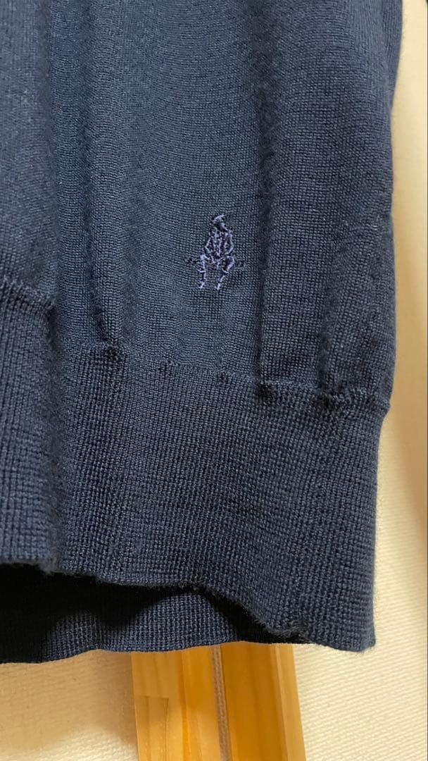 ミ*ー様 Paul Stuart ネイビー モックネックセーター M