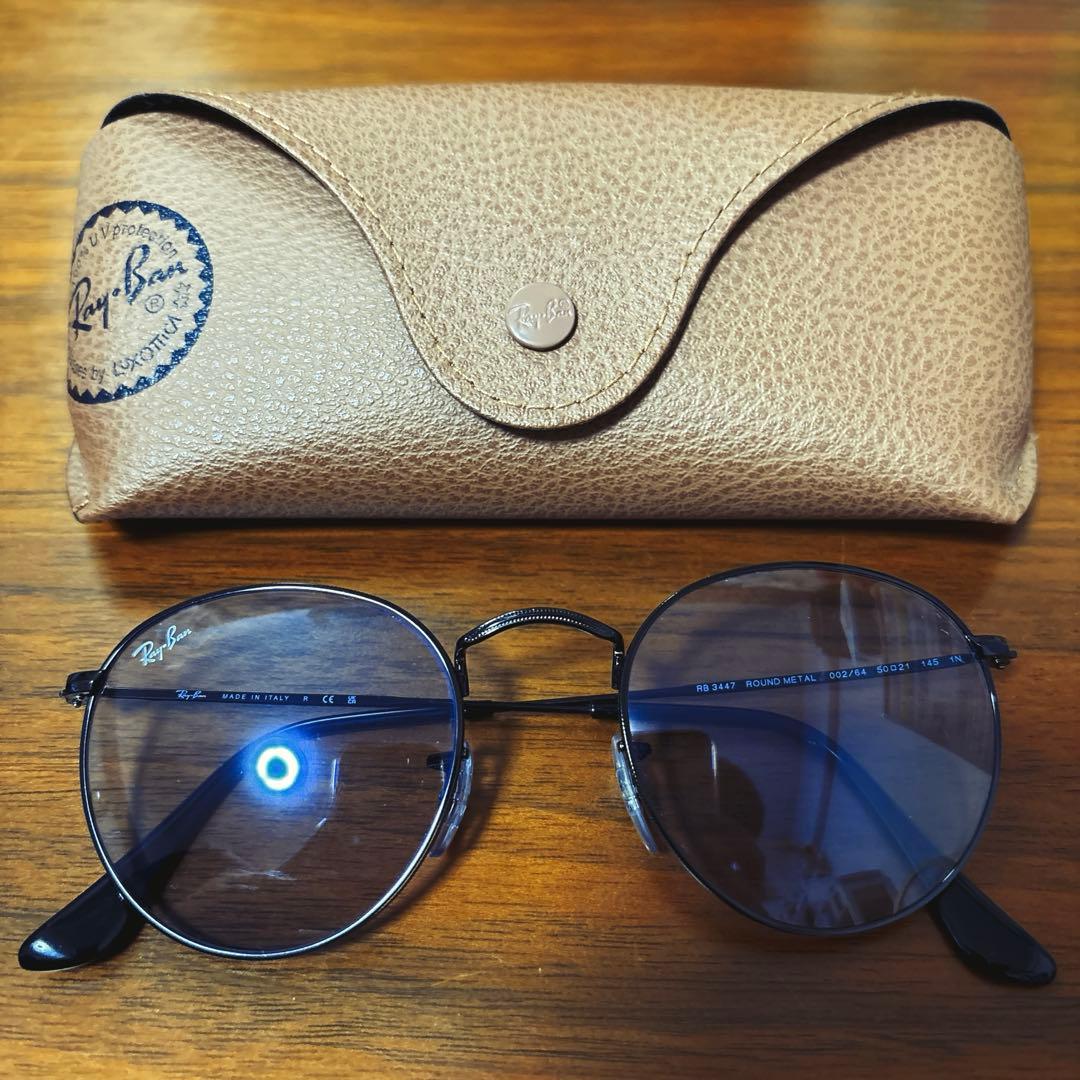 Ray-Ban RB3447 002/64 ROUND L キムタク着用