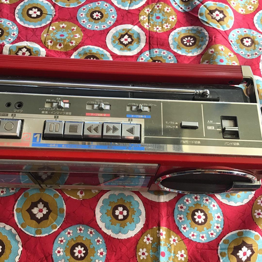 SHARP QT77R ラジカセ