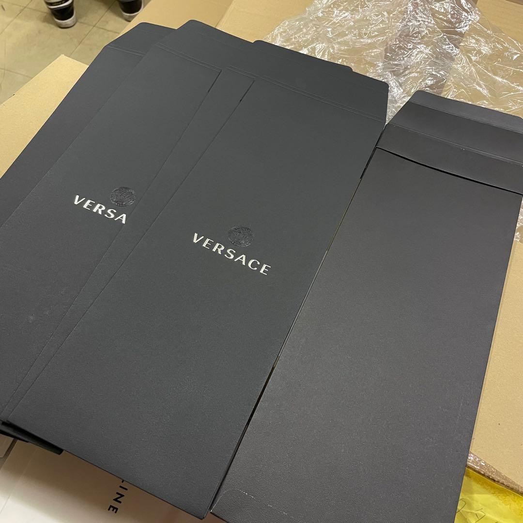 新品‼️VERSACE ブラック　ショップ袋 5セット　ネクタイケース　紙袋