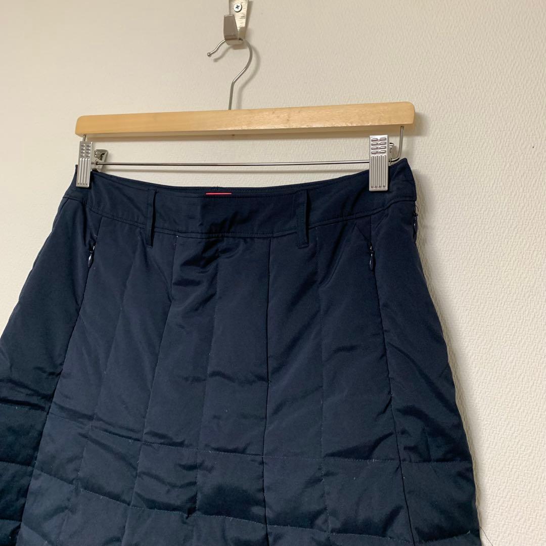 【アルチビオ archivio】スカート 濃紺　ダウン フェザー　ゴルフ