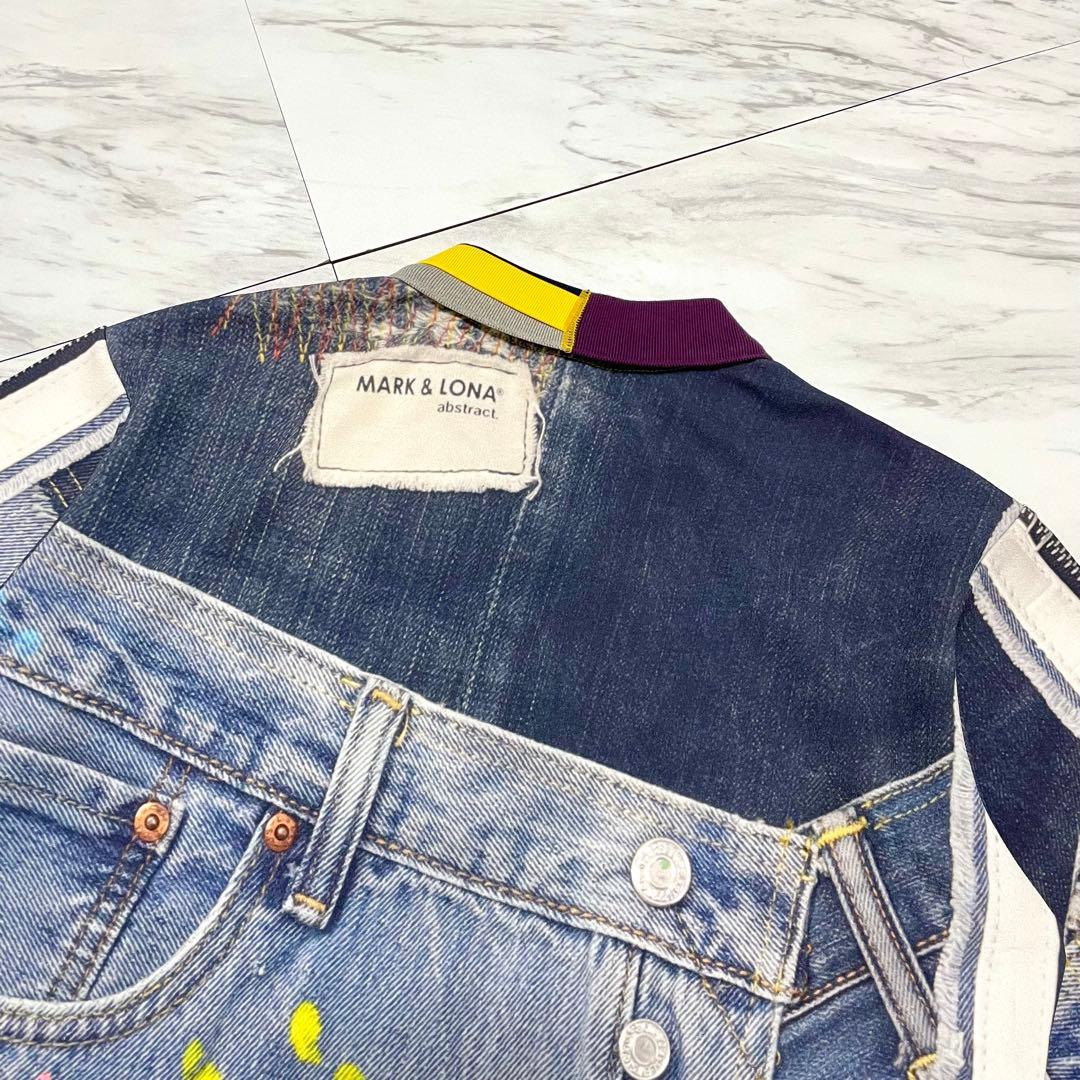 極美品 23SS⭐️マーク&ロナ ポロシャツ 木村拓哉着用モデル 総柄 ドクロ L