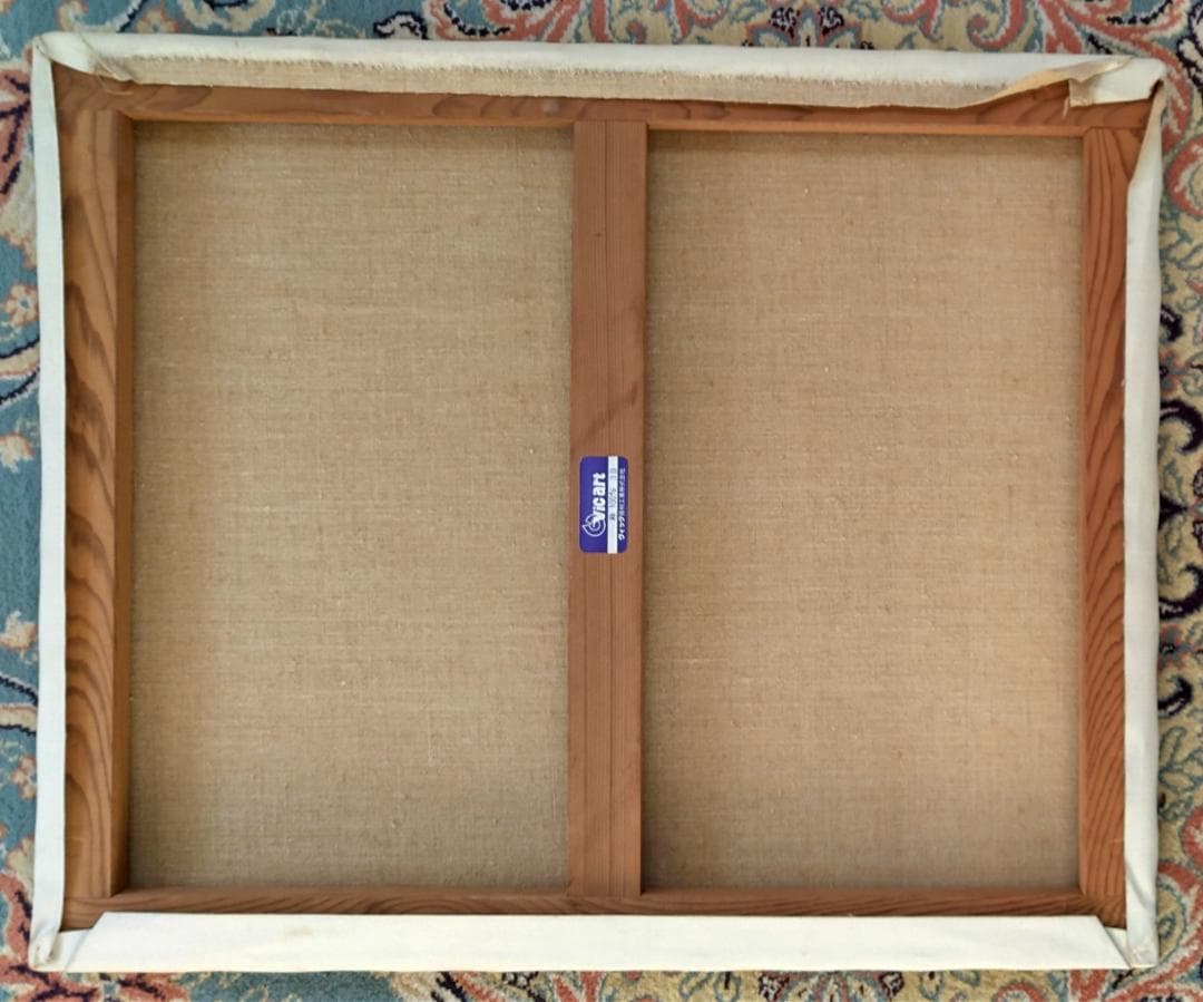 「古都の秋」Ｆ12 油彩画 油絵 風景画 絵画