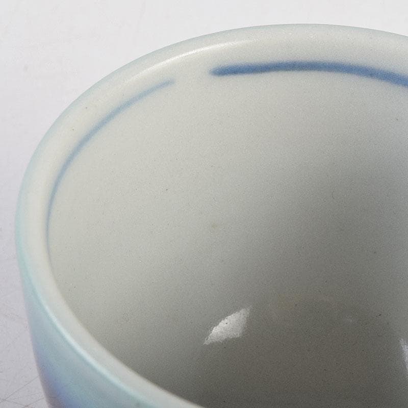 九谷焼　人間国宝　徳田正彦（三代徳田八十吉）　彩釉　ぐい呑　共箱　V　R9189