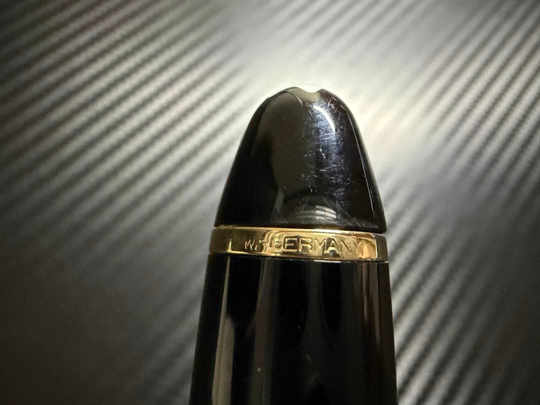 美品 モンブラン マイスターシュテュック 146 14K 全金 F 細字 万年筆