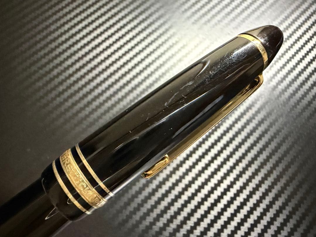 美品 モンブラン マイスターシュテュック 146 14K 全金 F 細字 万年筆