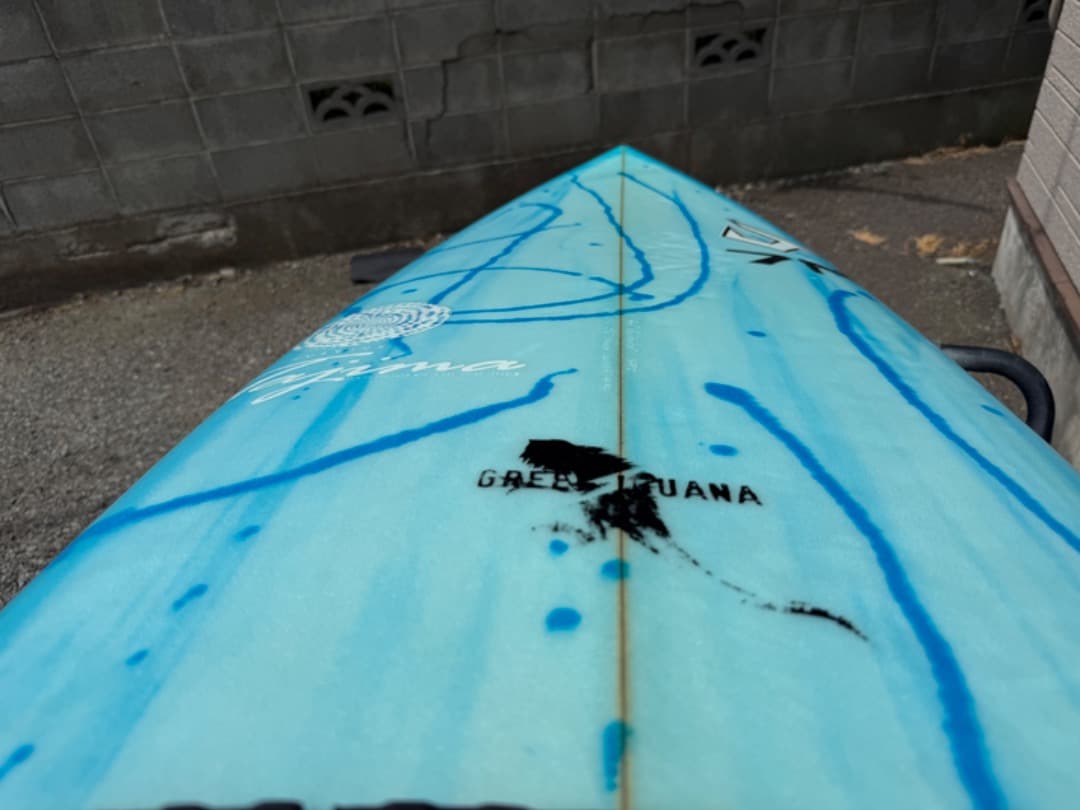 ジャスティスサーフボード グリーンイグアナモデル