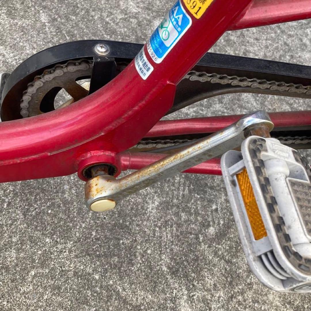 丸石サイクル ふらっかーず 赤 20インチ 子供乗せ自転車 非電動 マルイシ