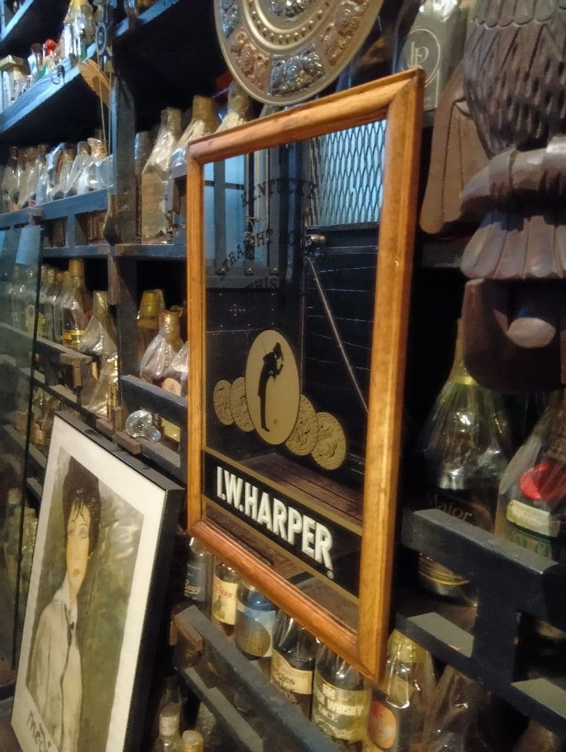 非売品　ノベルティ　1980's　i.w.harper　ウッド　パブミラー