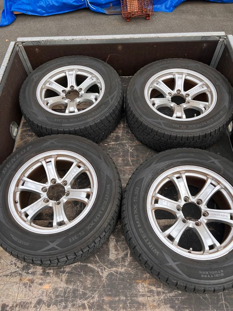 プラド150で使ってた　18インチホイールセット　スタッドレス用に　引取り限定