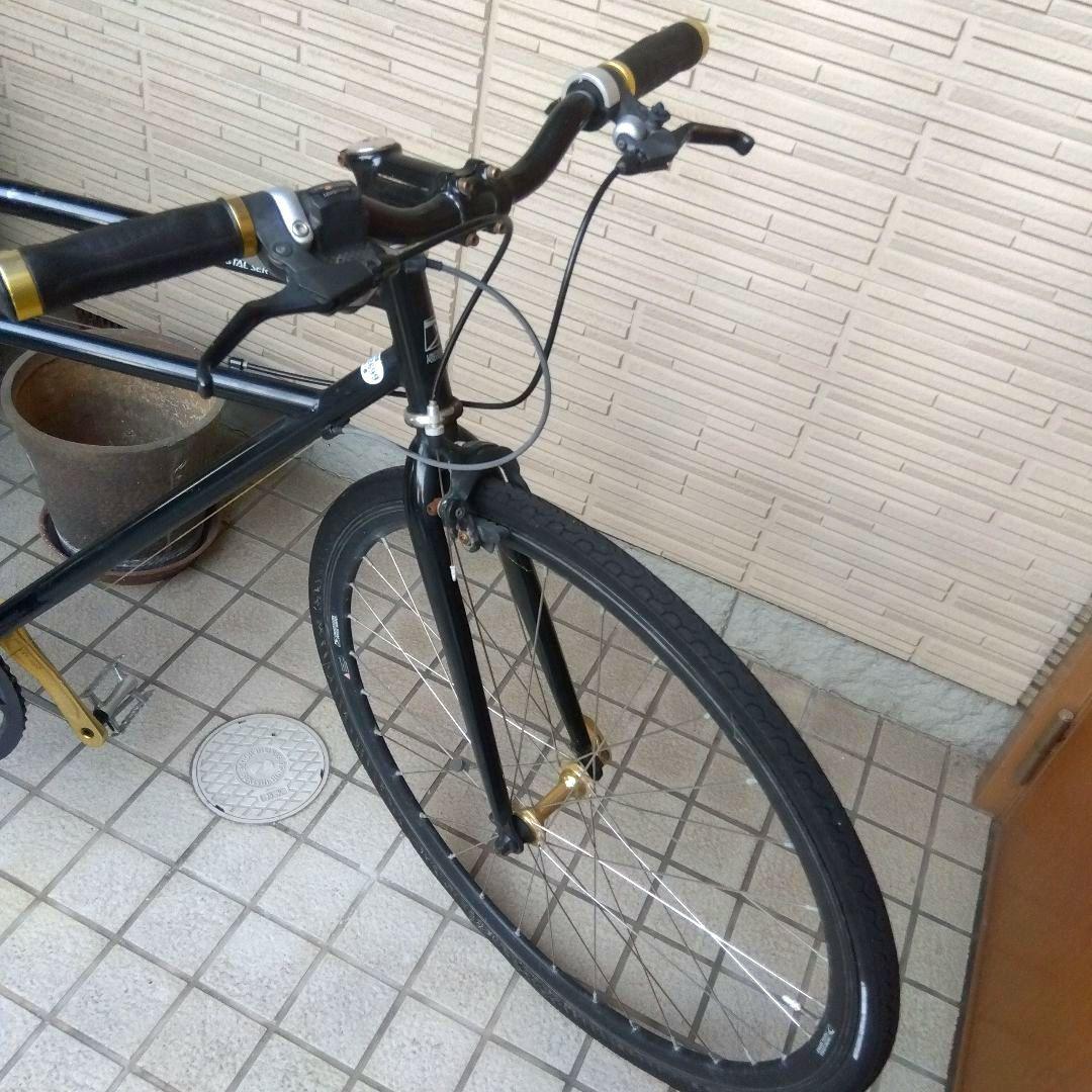 引取限定　クロスバイク アルミフレーム ブラック