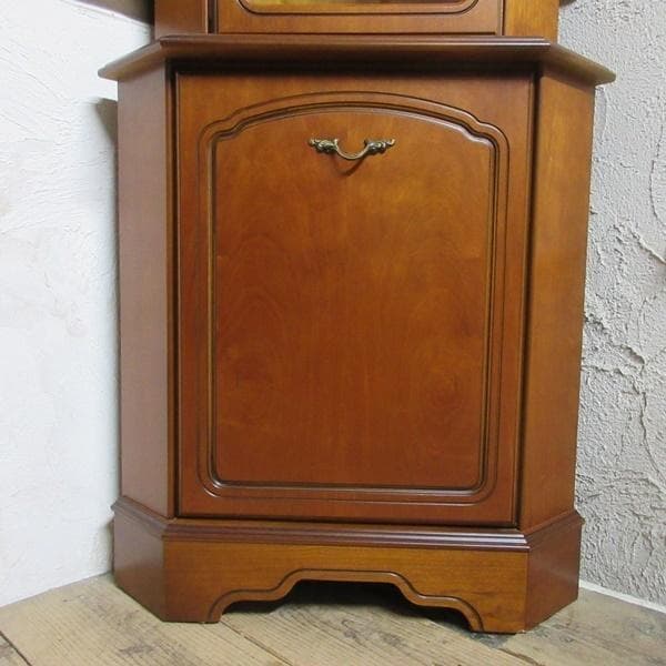 イギリス ビンテージ 家具 コーナーキャビネット 飾り棚 店舗什器 6667c