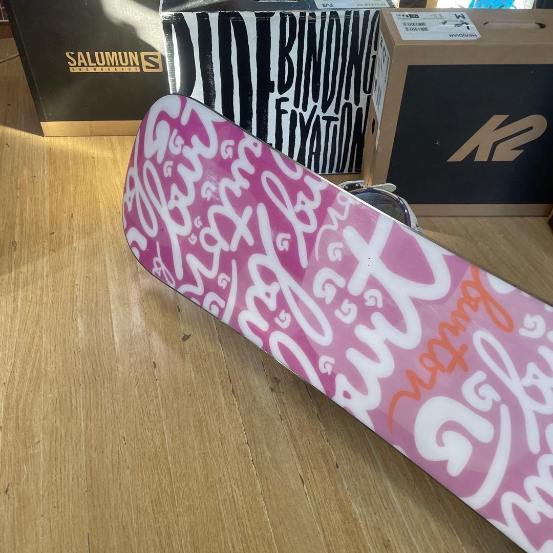 BURTON　キッズスノーボードセット　130cm　バートン　バイン付3点セット