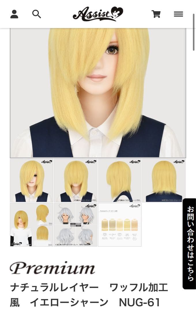 ありぃ様 コスプレ ウィッグ オーダー 専用ページ