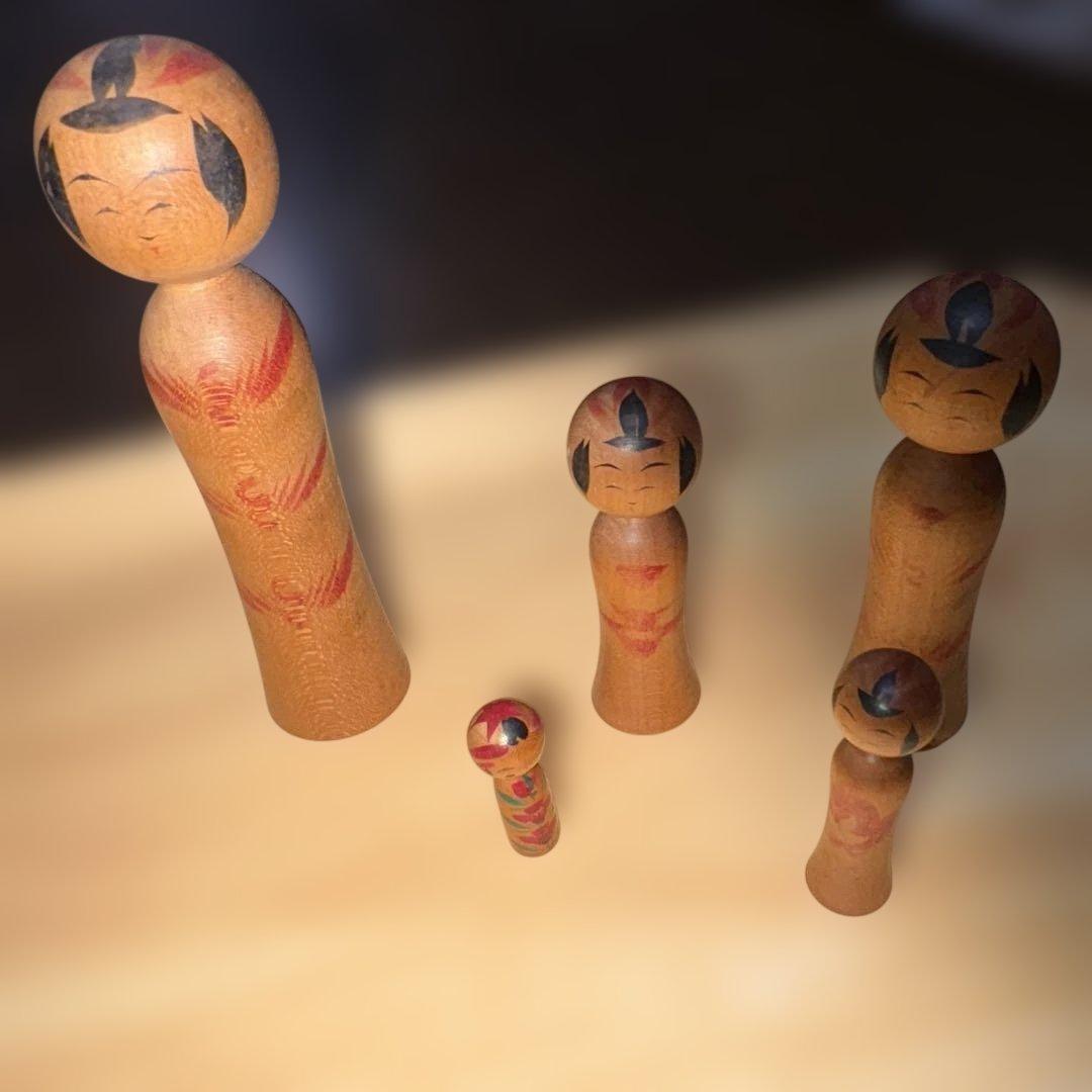 コケシ人形5体