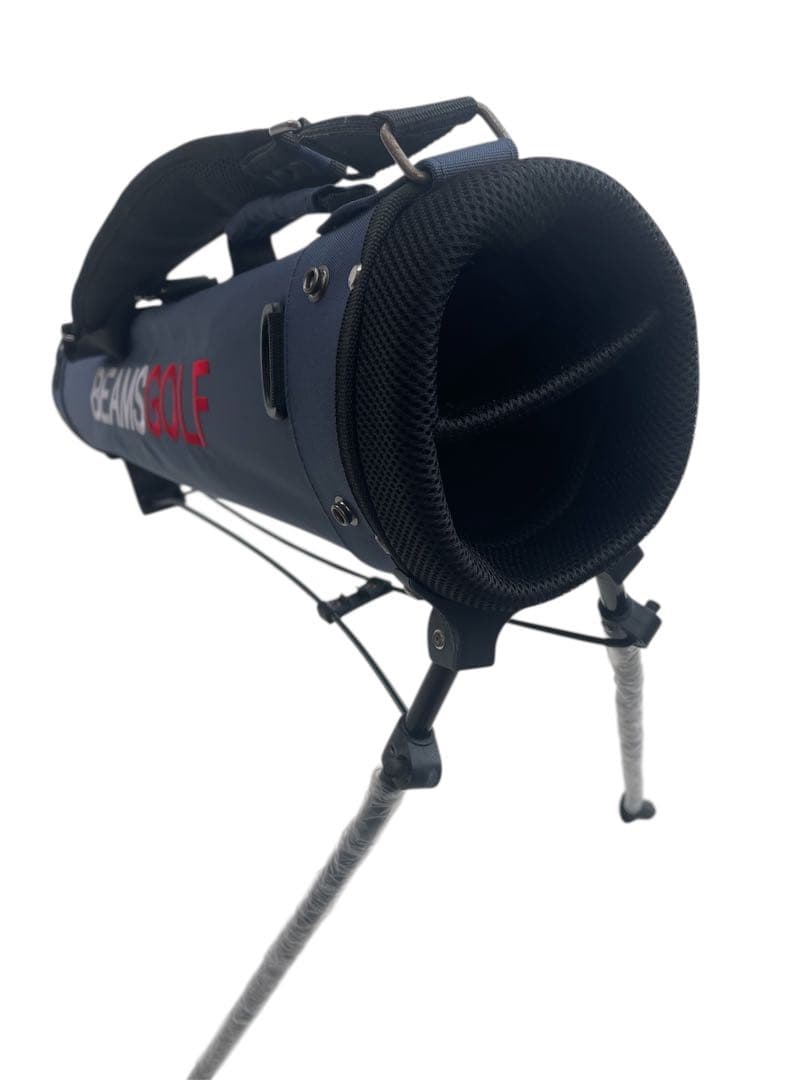 希少BEAMS GOLF スタンドバッグ ネイビー カバー付き