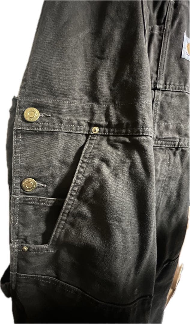 carhartt ダックオーバーオール　38×34 ブラウン WORKWEAR